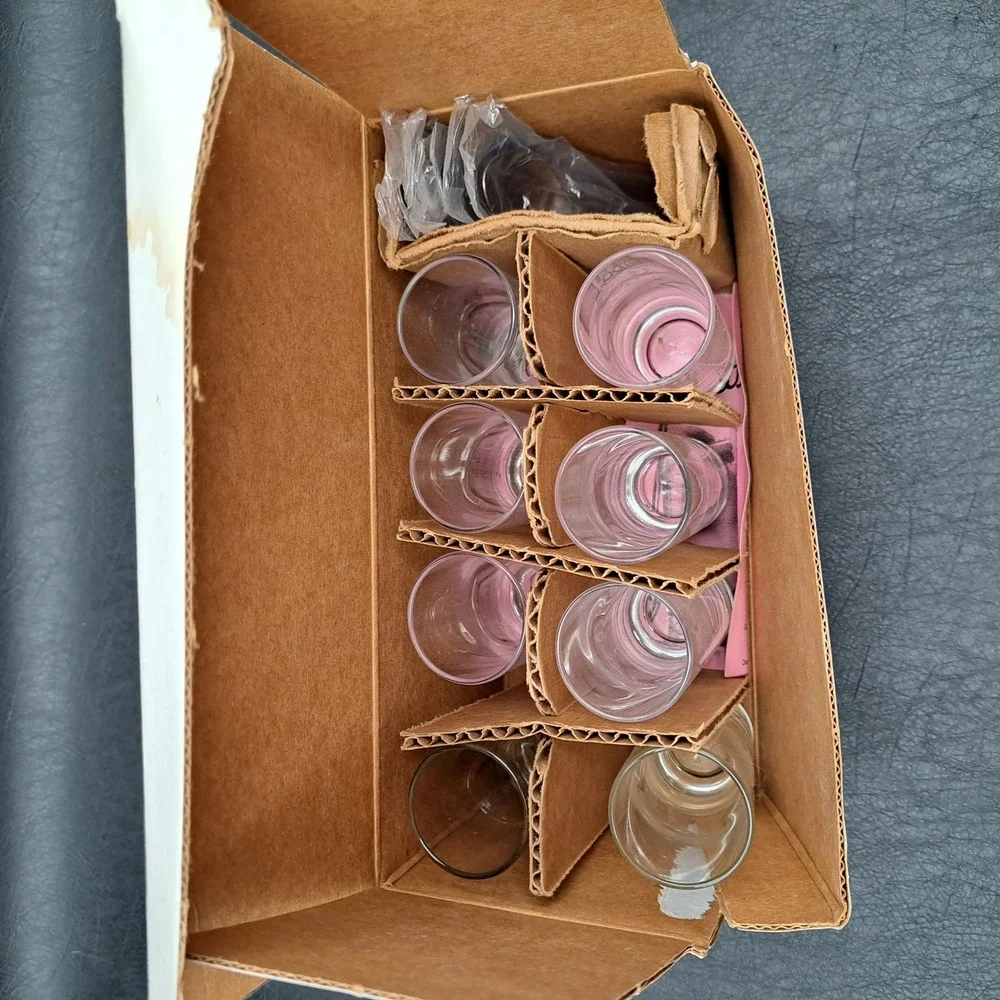 Libbey Just Desserts 16 Piece Parfait Set 2.5oz Glasses & Stainless Spoons